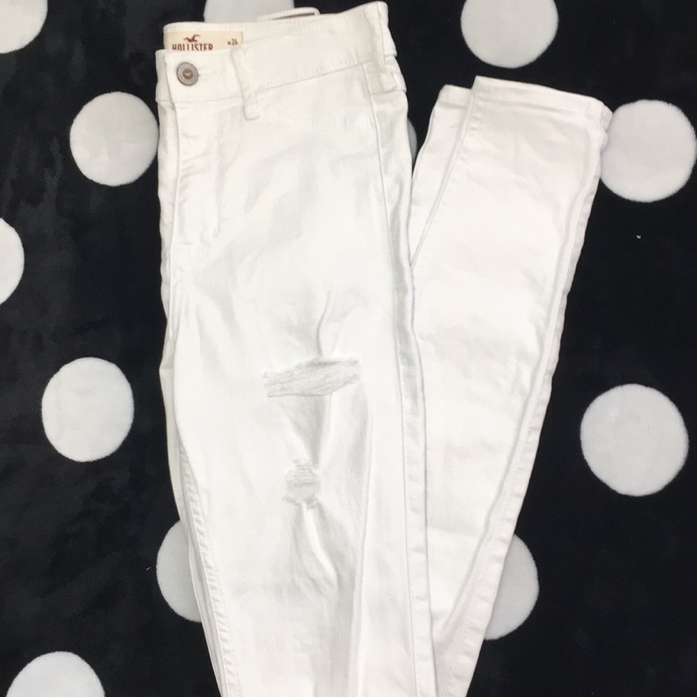 Ripped White Jeans